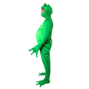 Costume da Rana Cra-Ginnasta - Travestimento Stretch Verde Adulto