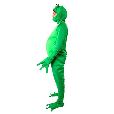 Costume da Rana Cra-Ginnasta - Travestimento Stretch Verde Adulto