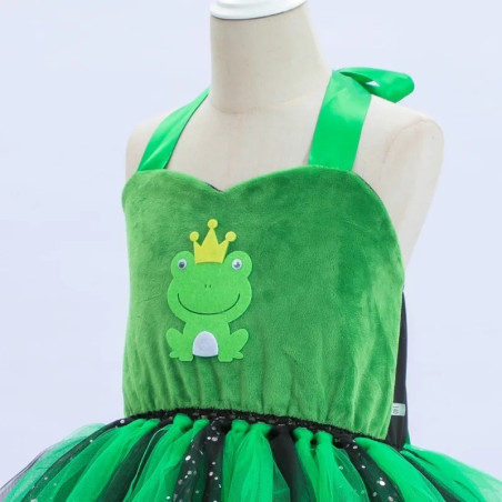Costume da Principessa Ranocchia Cra-Reale - Tutù Verde & Nero!