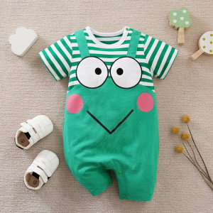 Pagliaccetto Rana Verde Neonato 0-18 mesi - Cotone Comodo!