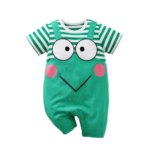 Pagliaccetto Rana Verde Neonato 0-18 mesi - Cotone Comodo!
