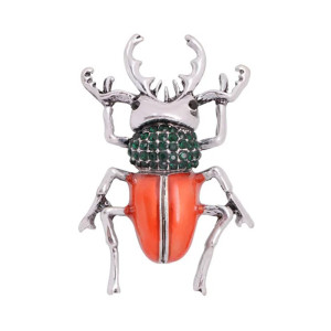 Spilla Scarabeo Mandarino Reale - Gioiello Originale Elegante