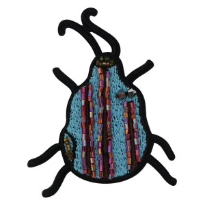 Patch Scarabeo "Cielo Scintillante" - Toppa Termoadesiva