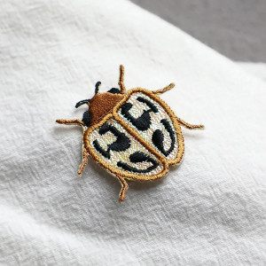 Toppa Scarabeo 'Macchie Dorate' | Patch Ricamato Originale