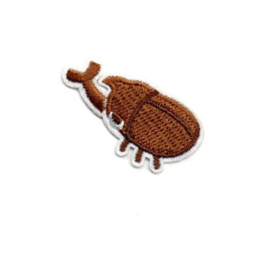 Patch Scarabeo "Guerriero Bruno" | Toppa Ricamata Originale