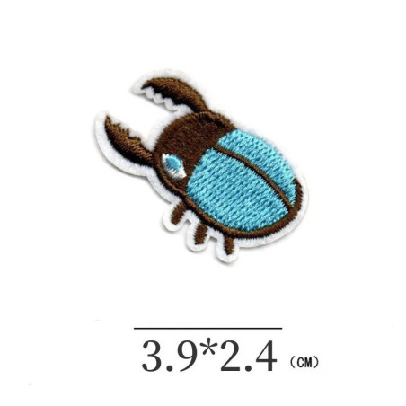 Toppa Scarabeo "Turchese Agile" - Patch Ricamato Unico