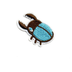 Toppa Scarabeo "Turchese Agile" - Patch Ricamato Unico
