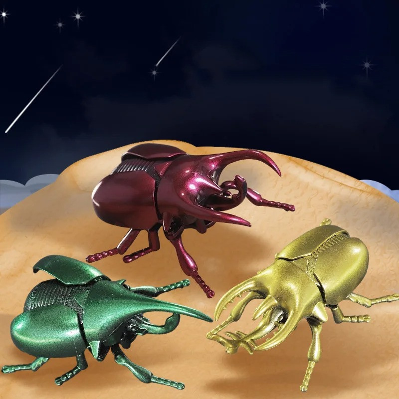 Scarabeo Meccanico a Molla - Dynastes Metallizzato - Giocattolo