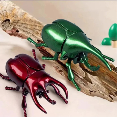 Scarabeo Meccanico a Molla - Dynastes Metallizzato - Giocattolo