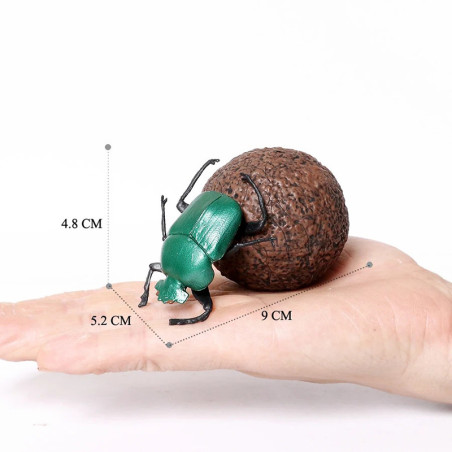 Statuetta Scarabeo Cetonia Verde | Figurina Educativa Unica