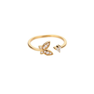 Anello Farfalla Eleganza Dorata – Gioiello Minimalista e Unico