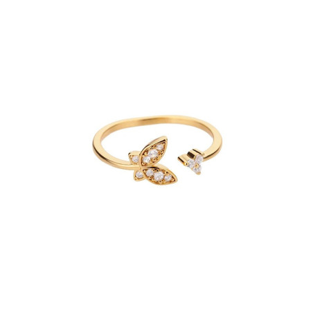 Anello Farfalla Eleganza Dorata – Gioiello Minimalista e Unico