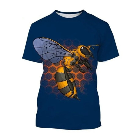 T-shirt Abeille Futuriste HexaVolt