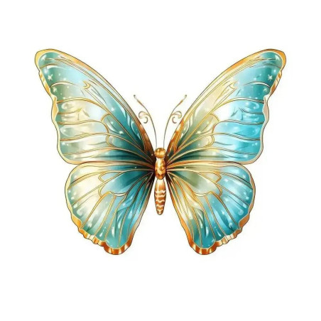 Sticker Papillon Couleur Papillon Flashy en Vinyles - modele 4
