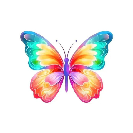 Sticker Papillon Couleur Papillon Flashy en Vinyles - modele 5