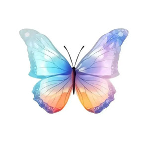 Sticker Papillon Couleur Papillon Flashy en Vinyles - modele 6
