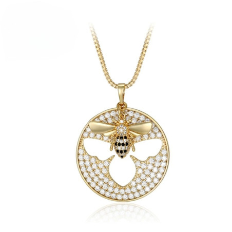 Collana Ape Donna 'Splendore dell'Alveare' - Gioiello Unico