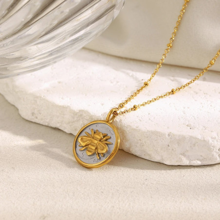 Collana Ape 'Sigillo Reale' | Gioiello in Argento Placcato Oro