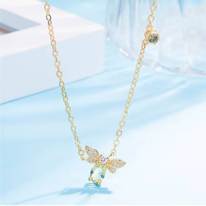 Collana Ape 'Bottinatrice Scintillante' - Gioiello in Argento