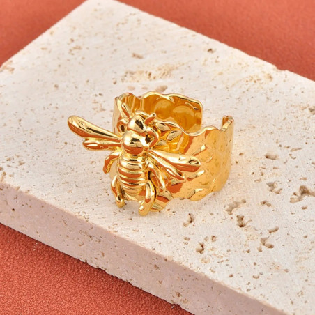 Anello Ape Maestà Dorato | Gioiello Donna in Acciaio Inox