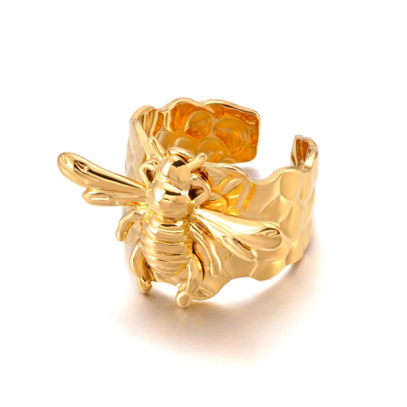 Anello Ape Maestà Dorato | Gioiello Donna in Acciaio Inox