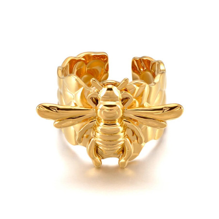 Anello Ape Maestà Dorato | Gioiello Donna in Acciaio Inox