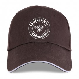 Casquette Abeille Apilculteur inscription Professional BeeKeeper marron