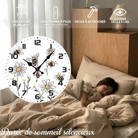 Orologio da Parete Ape "Sogno di Fiori" | Decorazione Naturale