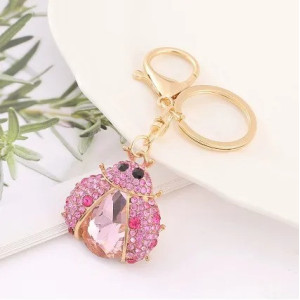 Portachiavi Coccinella con Strass | Idea Regalo Donna Unica