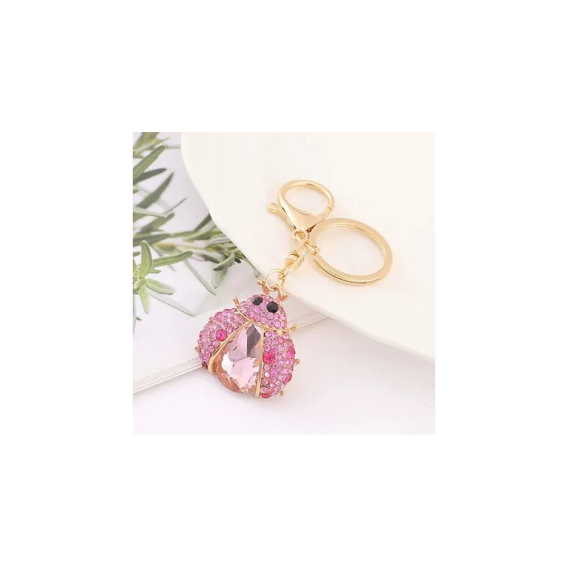 Portachiavi Coccinella con Strass | Idea Regalo Donna Unica