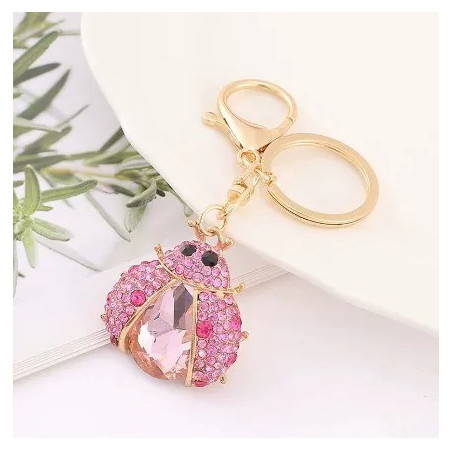 Portachiavi Coccinella con Strass | Idea Regalo Donna Unica
