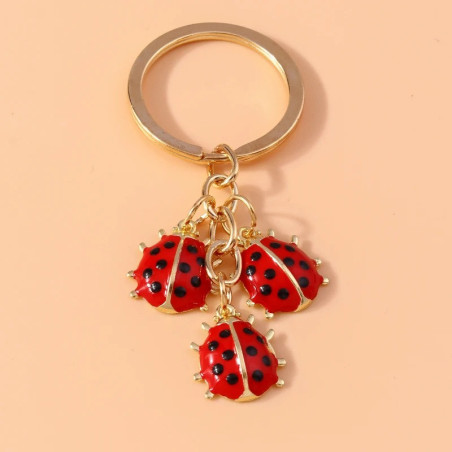 Portachiavi Coccinelle Eleganti - Idea Regalo Chic e Portafortuna