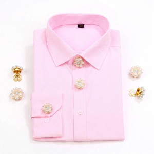 Copribottone Fiore 'Eleganza Perlata' | Accessorio Chic Unico