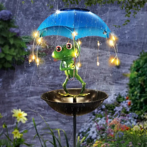 Statuetta Rana Solare da Giardino – Decorazione LED Esterno