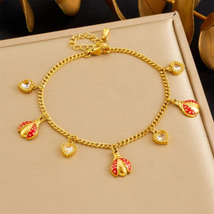 Bracciale Coccinella Cuori Preziosi