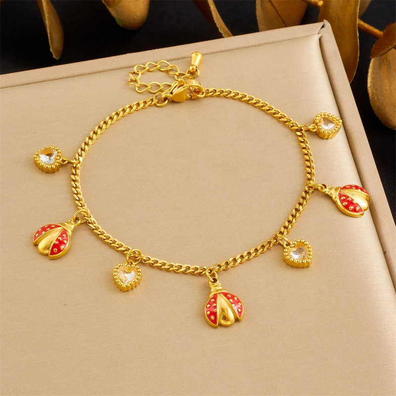 Bracciale Coccinella Cuori Preziosi