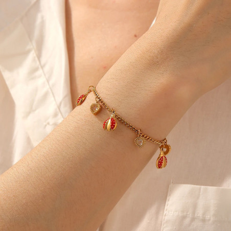 Magnifico Bracciale Coccinella Cuori Preziosi