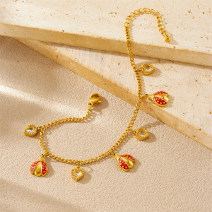Dettagli del Magnifico Bracciale Coccinella Cuori Preziosi