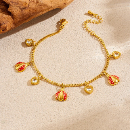Dettagli del Bracciale Coccinella Cuori Preziosi