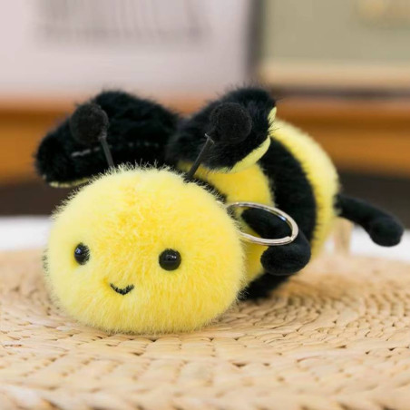 Portachiavi Ape Peluche Morbido "Piccola Butinatrice" - Regalo Originale