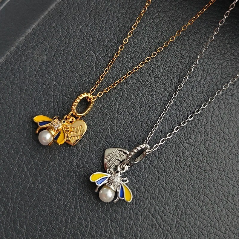 Collana Ape Perla di Miele - 2 colori a scelta!