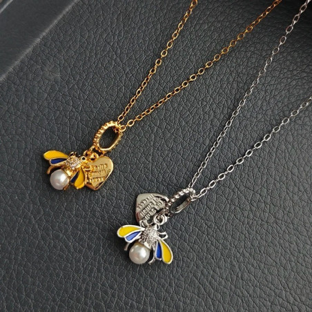 Collana Ape Perla di Miele - 2 colori a scelta!