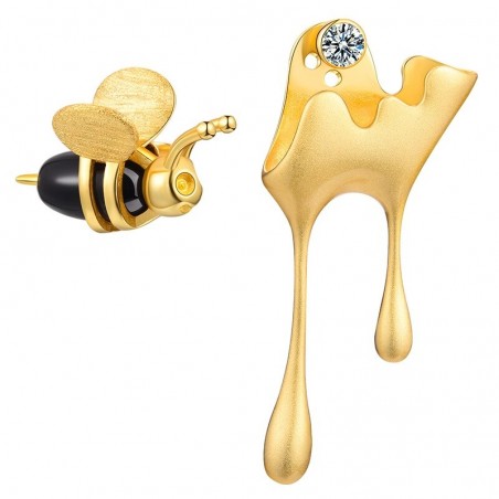 Orecchini Asimmetrici Ape Argento 925 | Idea Regalo Donna
