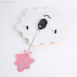 Horloge murale abeille avec pendule vue arrière