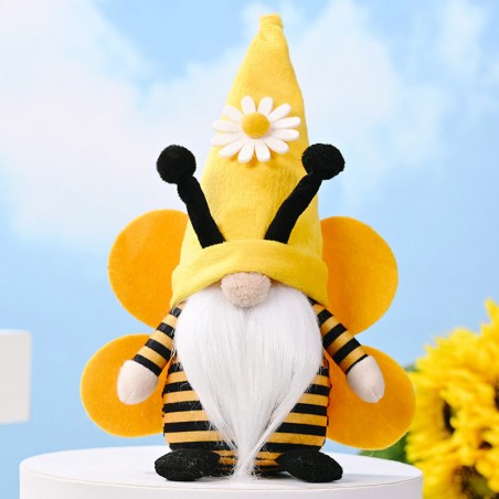 Détails poupée en peluche Abeille Gnome - modèle 1