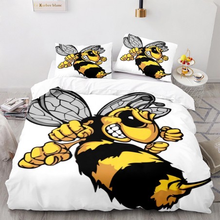 Copripiumino Ape vs Calabrone | Set Letto Bambini Divertente