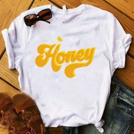 T-shirt Donna Ape "Honey" | Maglietta Originale Idea Regalo