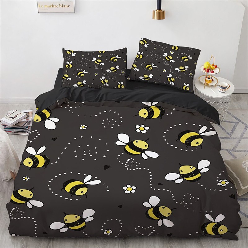 Ensemble de Literie Couette Abeille avec Abeilles Volantes