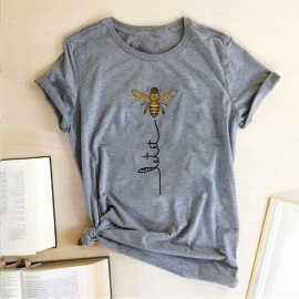 T-shirt Ape Donna con Slogan "Let it Bee" - 5 colori a scelta!