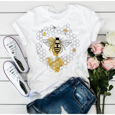 T-shirt Ape Donna con Nido d'Ape e Regina | Idea Regalo